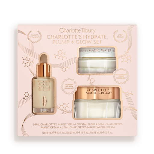 CHARLOTTE'S HYDRATE PLUMP & GLOW SET Hautpflege-Set
