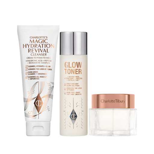 CHARLOTTE’S MAGIC MINI CLEANSE, TONE & GLOW SET Hautpflege-Set