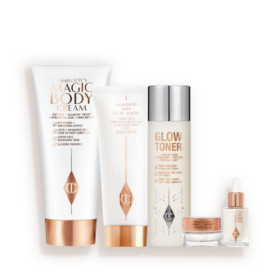 HOCHZEITSVORBEREITUNG, TARGET + GLOW HAUTPFLEGE-ROUTINE HAUTPFLEGE-SET