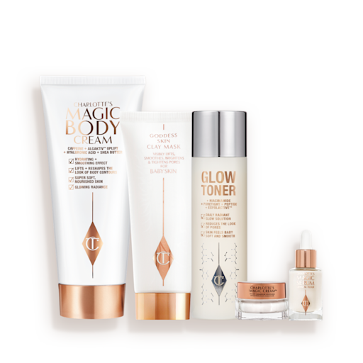 HOCHZEITSVORBEREITUNG, TARGET + GLOW HAUTPFLEGE-ROUTINE HAUTPFLEGE-SET