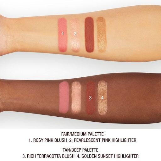 HOLLYWOOD BLUSH & GLOW GLIDE PALETTE TAN TO DEEP