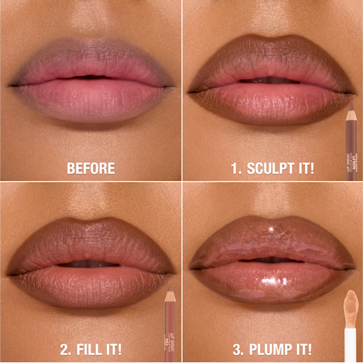 MAKE-UP-TASCHE MIT GEHEIMNISSEN ZUR LIPPENFORMUNG – LIPPEN-SET & MAKE-UP-TASCHE